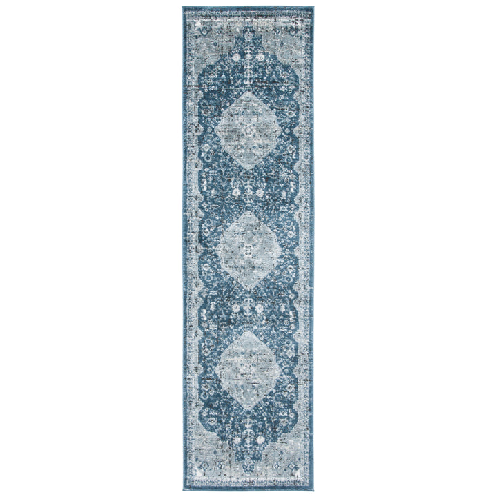 SAFAVIEH Oregon Collection ORE858N Navy / Ivory Rug Image 3