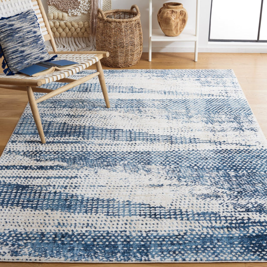 SAFAVIEH Olympia Collection OPA220N Blue / Ivory Rug Image 1