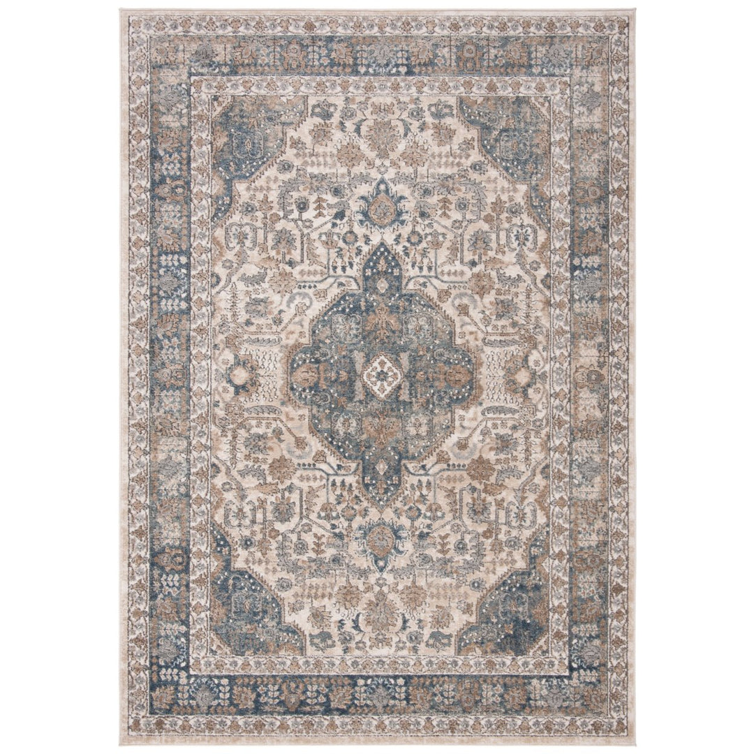 SAFAVIEH Oregon Collection ORE870B Beige / Grey Rug Image 2