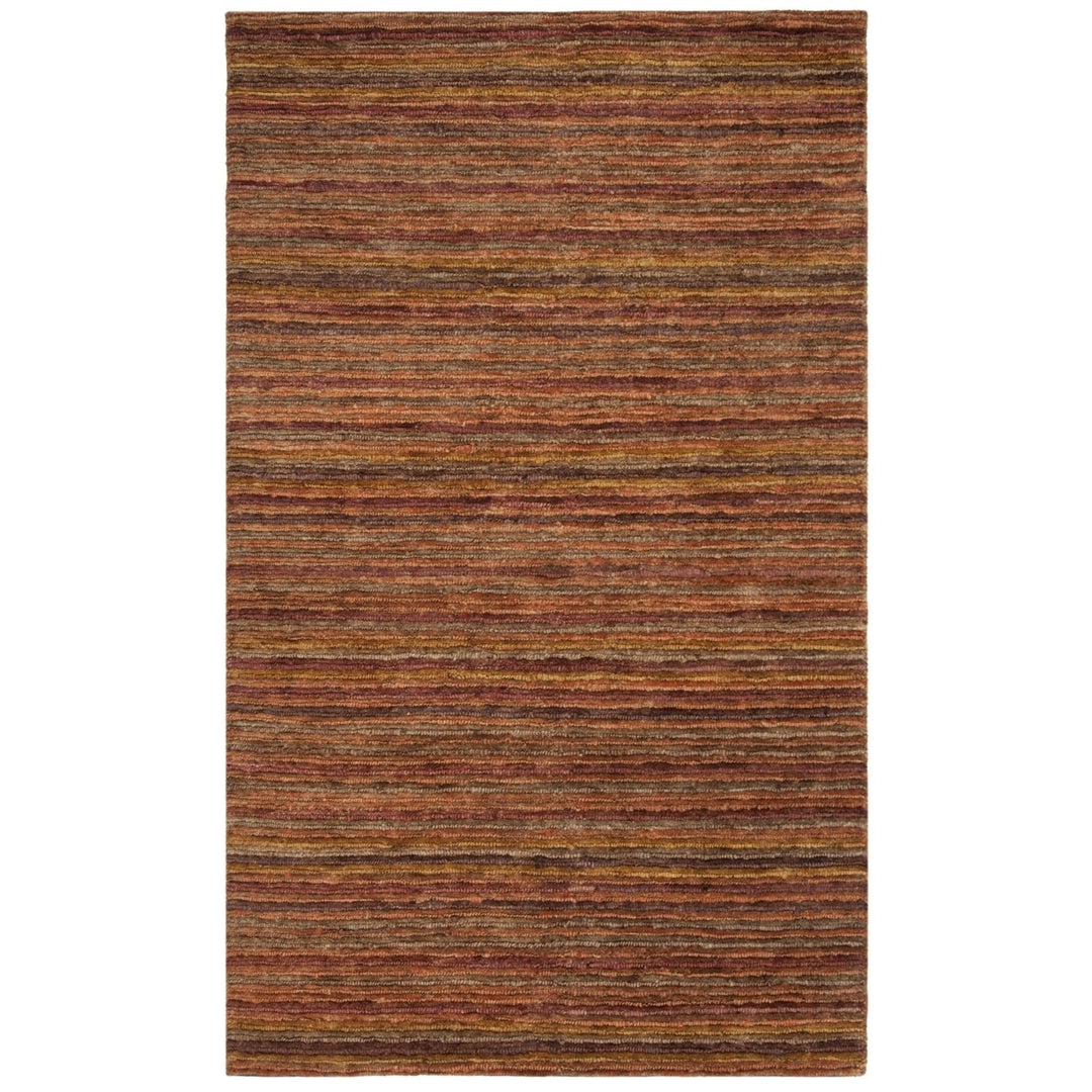 SAFAVIEH Organic ORG212A Handmade Red / Multi Rug Image 7