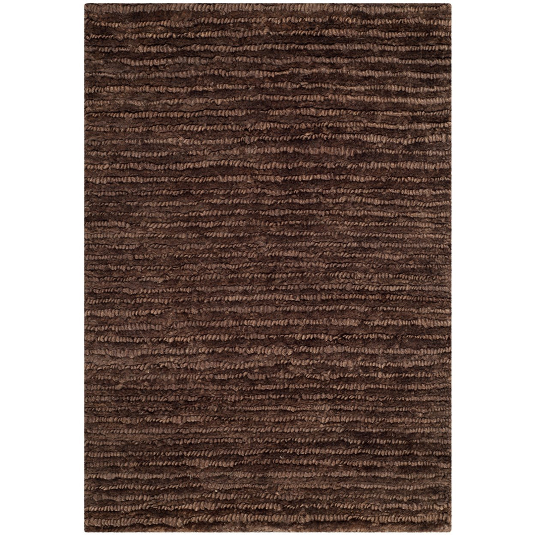 SAFAVIEH Organic ORG213A Hand-knotted Brown / Brown Rug Image 5