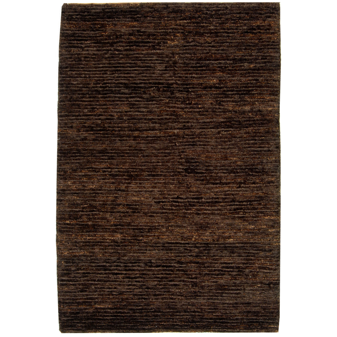 SAFAVIEH Organic ORG213A Hand-knotted Brown / Brown Rug Image 6