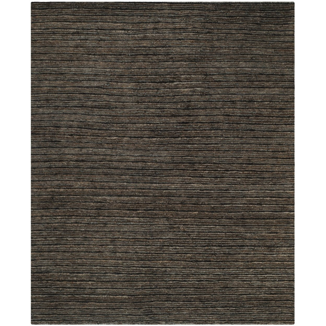 SAFAVIEH Organic ORG215A Handmade Charcoal / Charcoal Rug Image 1