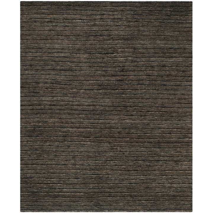 SAFAVIEH Organic ORG215A Handmade Charcoal / Charcoal Rug Image 1