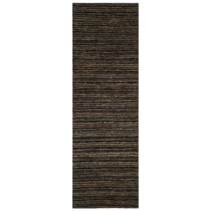 SAFAVIEH Organic ORG215A Handmade Charcoal / Charcoal Rug Image 3