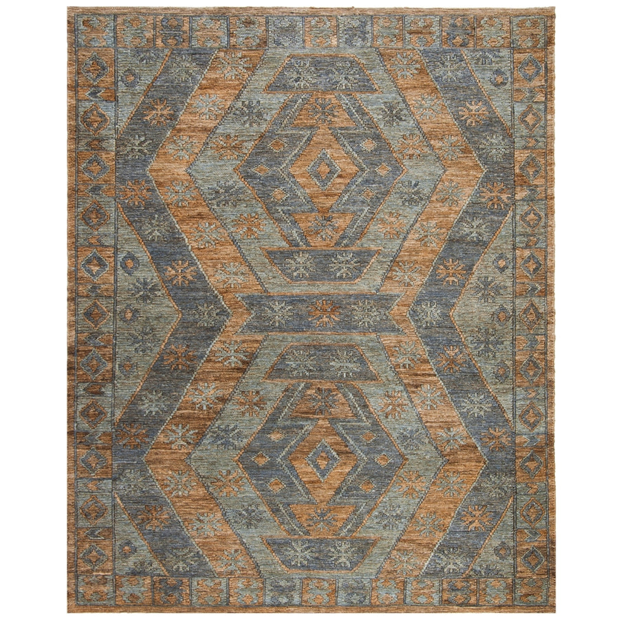 SAFAVIEH Organic ORG701A Handwoven Slate / Natural Rug Image 1