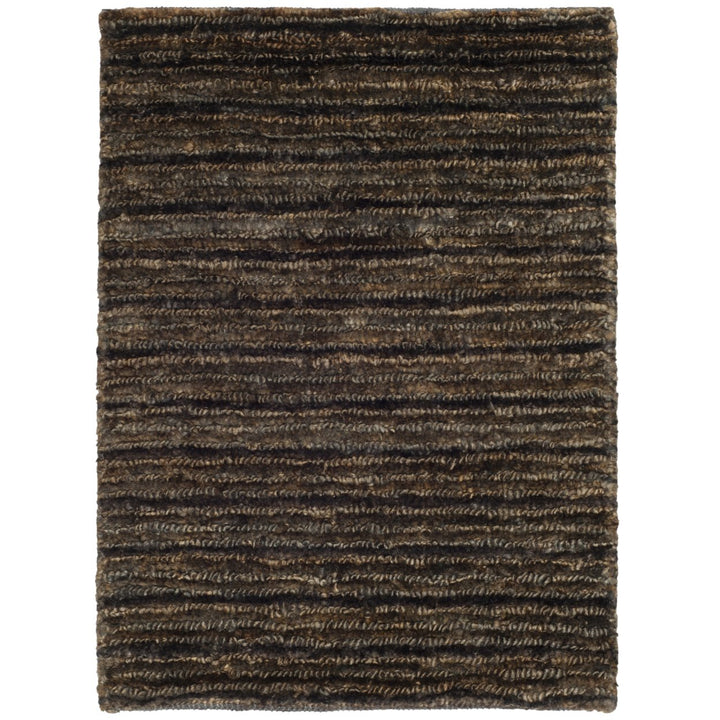 SAFAVIEH Organic ORG215A Handmade Charcoal / Charcoal Rug Image 5