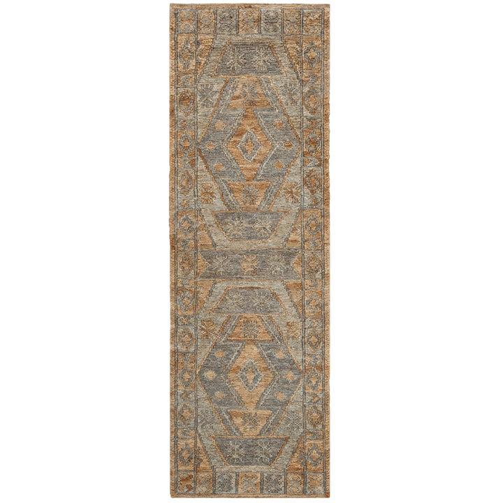 SAFAVIEH Organic ORG701A Handwoven Slate / Natural Rug Image 3