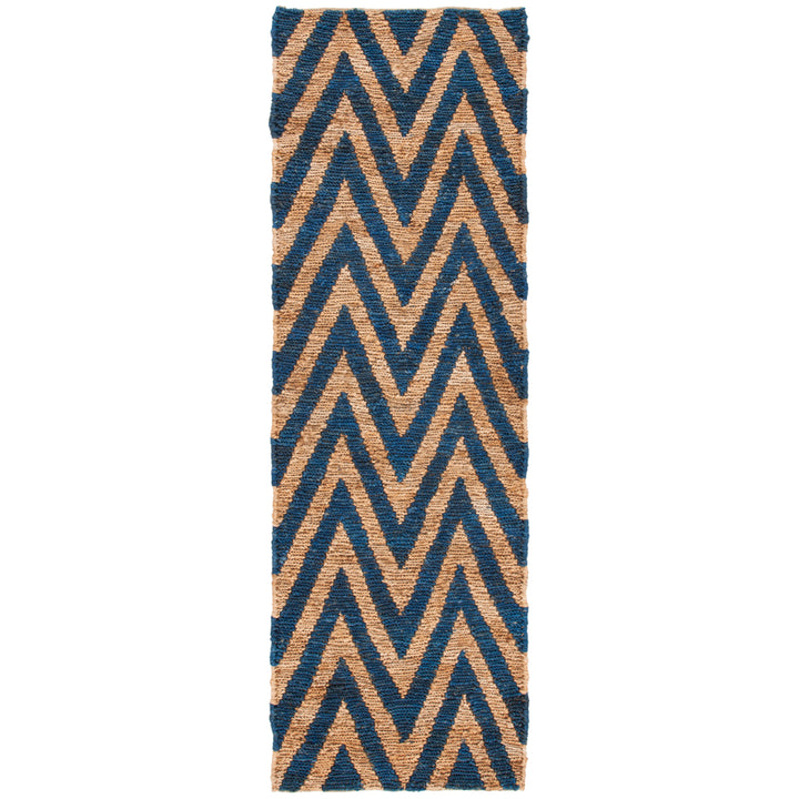 SAFAVIEH Organic ORG515B Hand-knotted Blue / Natural Rug Image 3