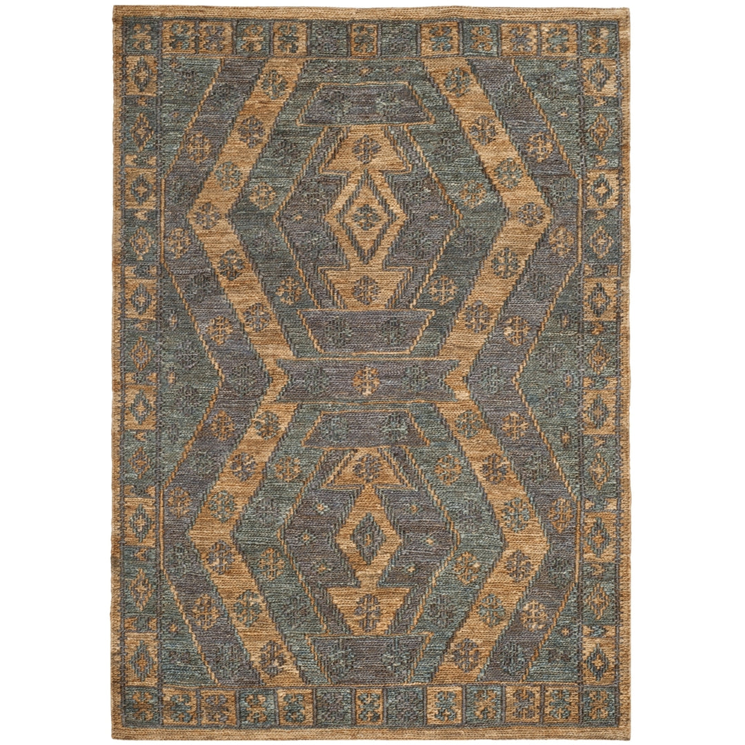 SAFAVIEH Organic ORG701A Handwoven Slate / Natural Rug Image 6