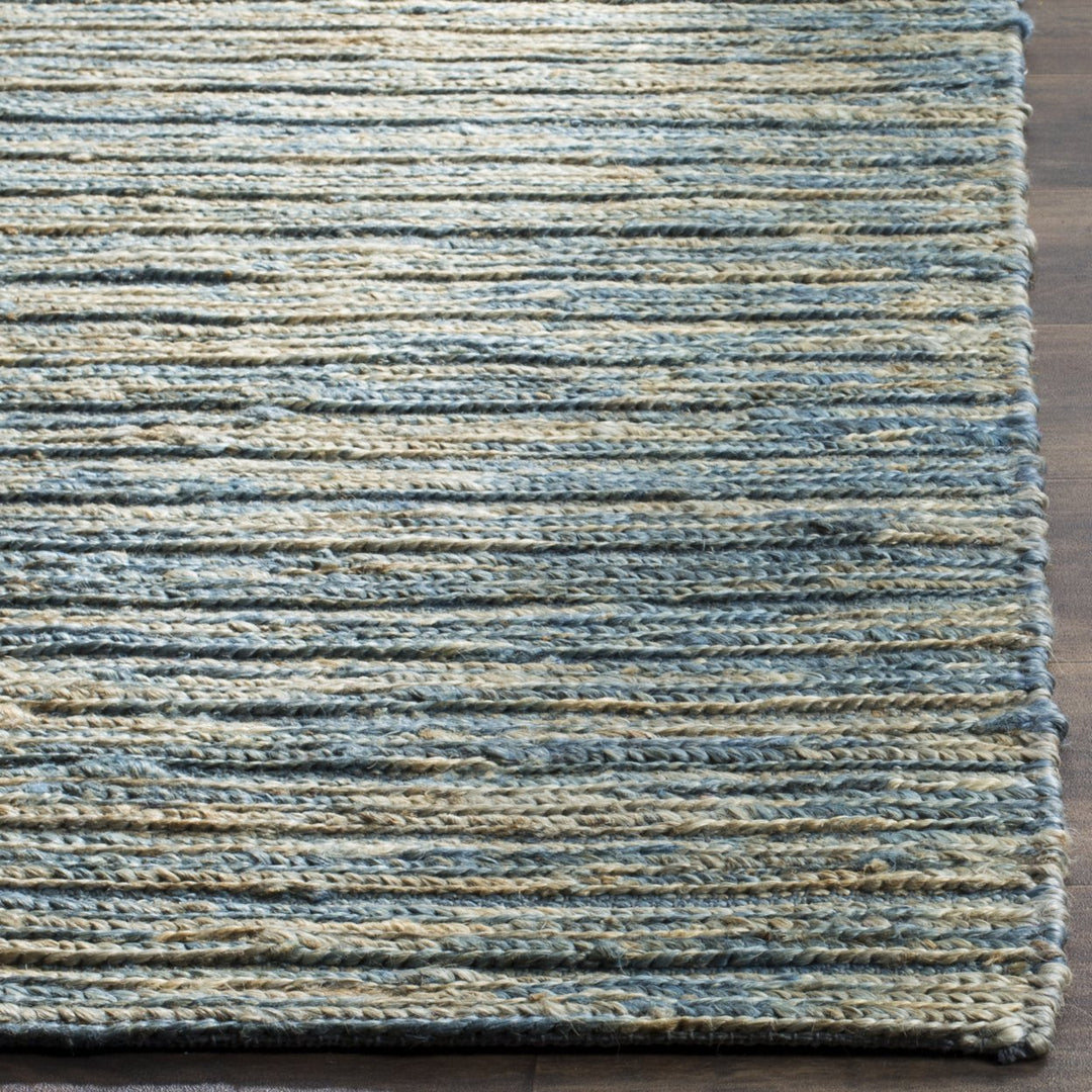 SAFAVIEH Organic ORG704A Handwoven Blue / Natural Rug Image 4