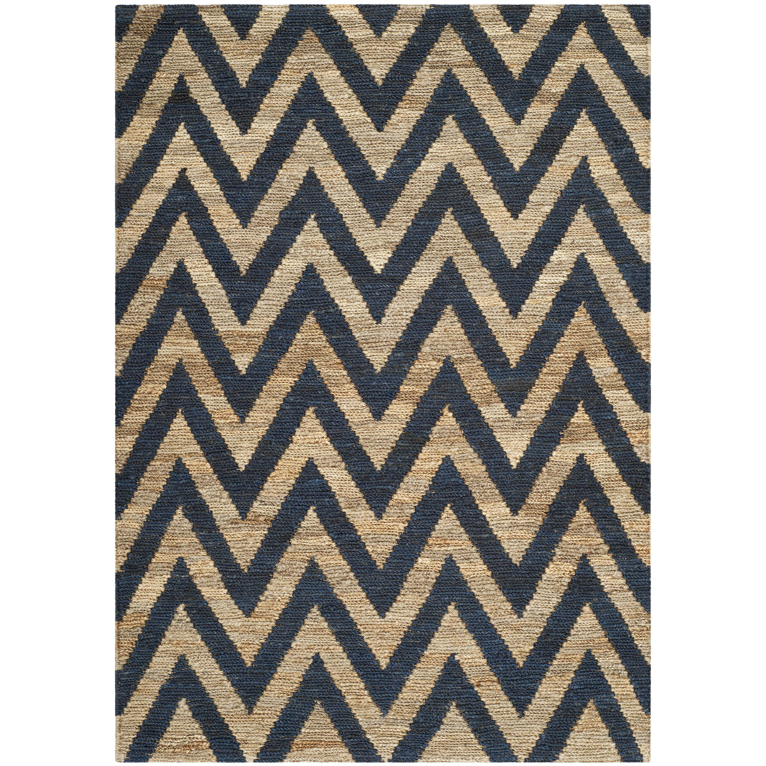 SAFAVIEH Organic ORG515B Hand-knotted Blue / Natural Rug Image 6