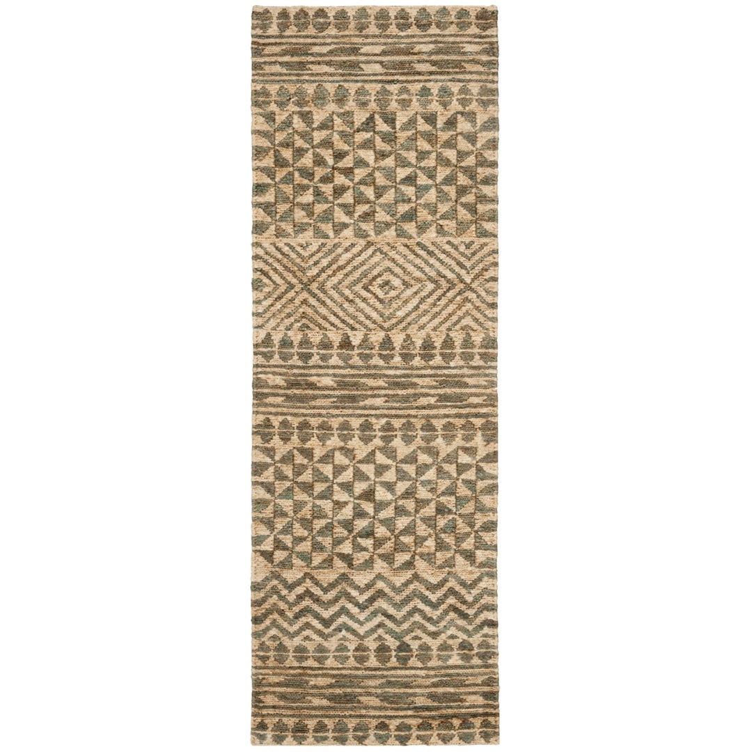 SAFAVIEH Organic ORG703A Handwoven Slate / Natural Rug Image 3