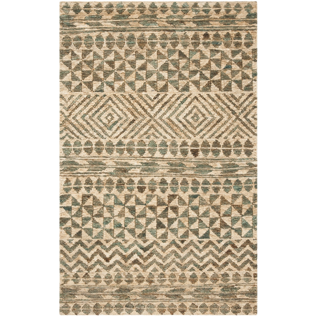 SAFAVIEH Organic ORG703A Handwoven Slate / Natural Rug Image 5