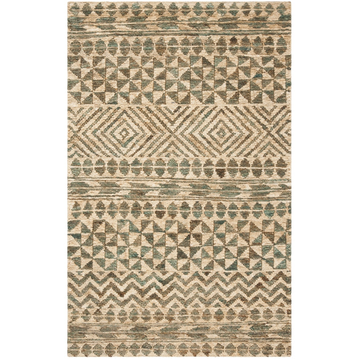 SAFAVIEH Organic ORG703A Handwoven Slate / Natural Rug Image 5