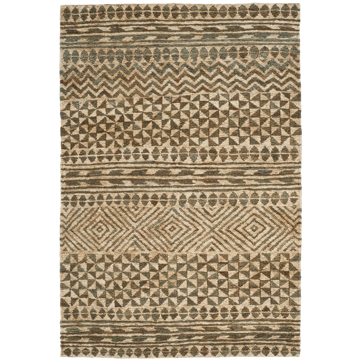 SAFAVIEH Organic ORG703A Handwoven Slate / Natural Rug Image 6