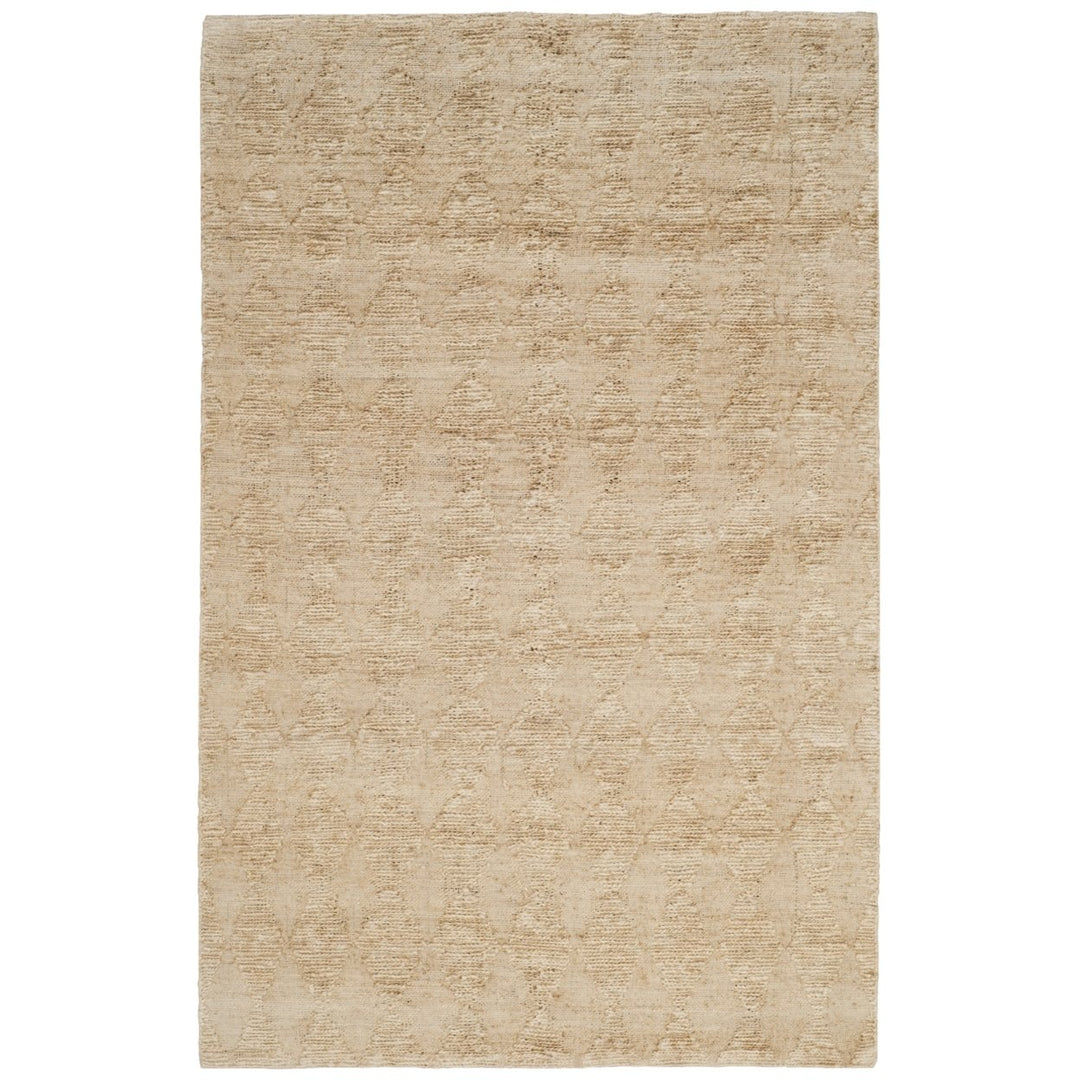 SAFAVIEH Organic ORG702A Handwoven Light Beige Rug Image 1