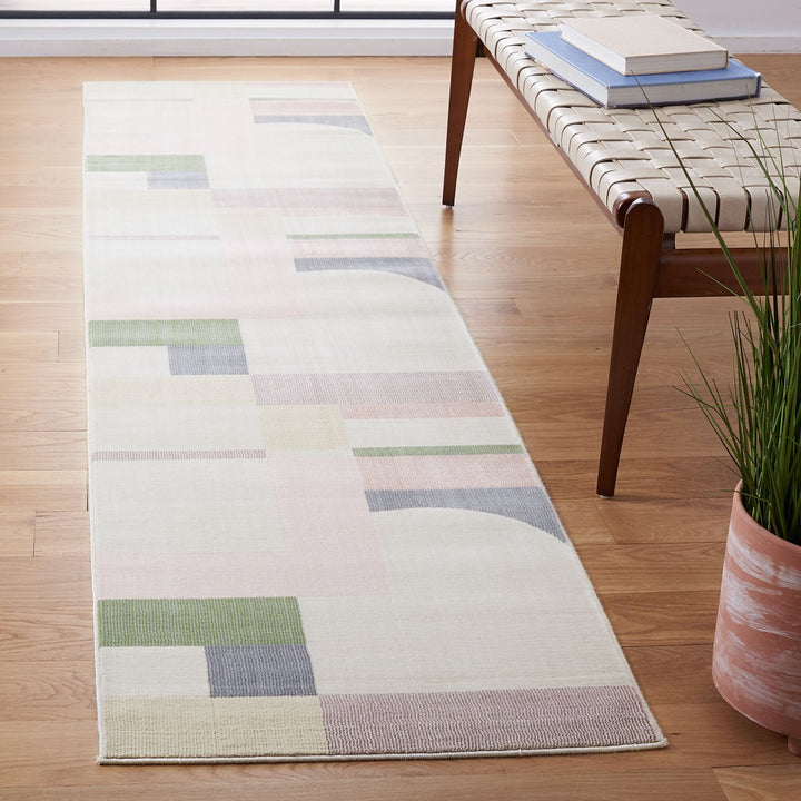 SAFAVIEH Orwell Collection ORW301C Beige / Pink Rug Image 3