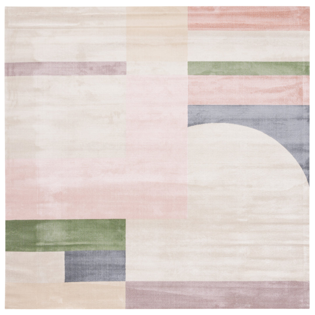 SAFAVIEH Orwell Collection ORW301C Beige / Pink Rug Image 6