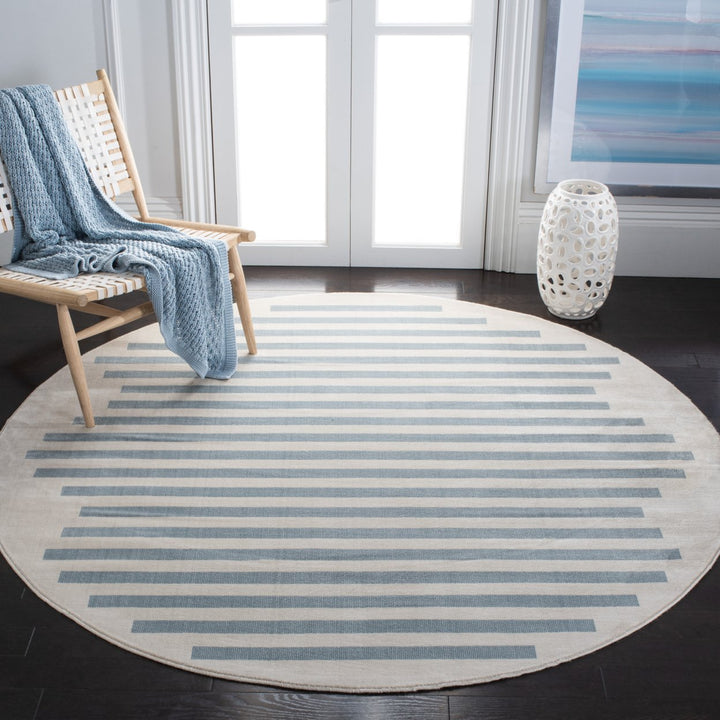 SAFAVIEH Orwell Collection ORW352A Ivory / Blue Rug Image 2