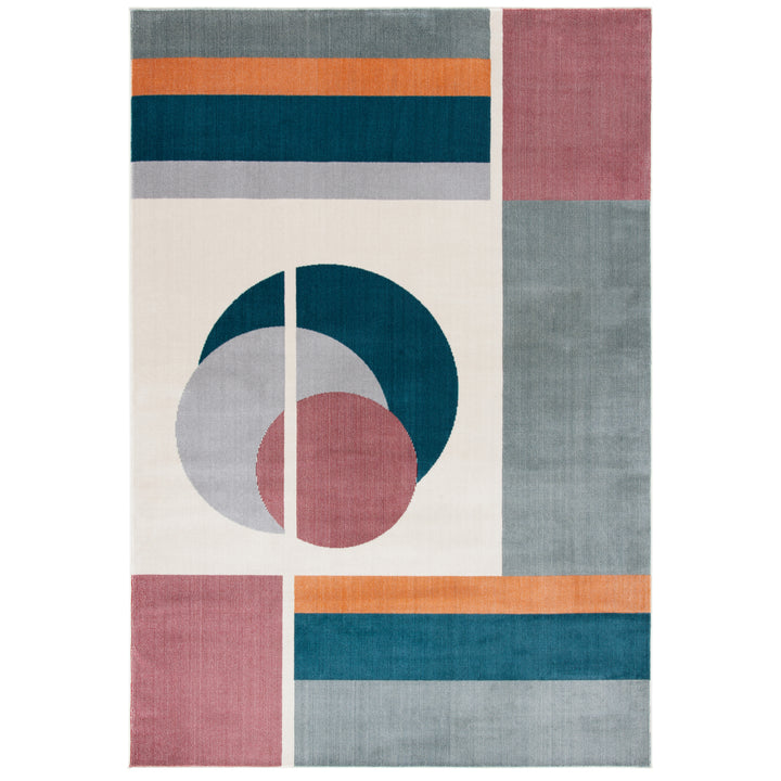 SAFAVIEH Orwell Collection ORW364B Beige / Dark Teal Rug Image 1