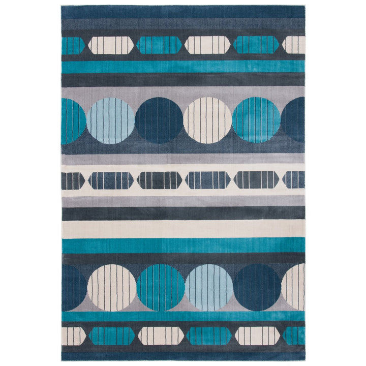 SAFAVIEH Orwell Collection ORW367F Grey / Aqua Rug Image 1