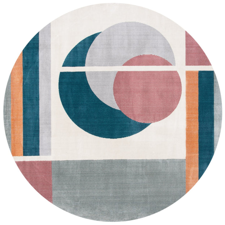 SAFAVIEH Orwell Collection ORW364B Beige / Dark Teal Rug Image 4