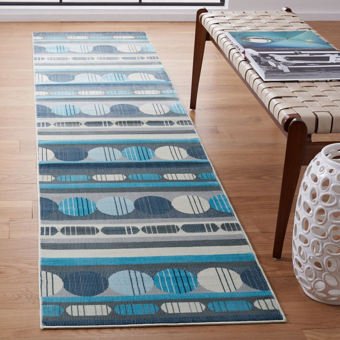 SAFAVIEH Orwell Collection ORW367F Grey / Aqua Rug Image 3