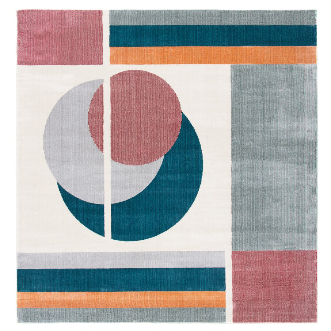 SAFAVIEH Orwell Collection ORW364B Beige / Dark Teal Rug Image 1