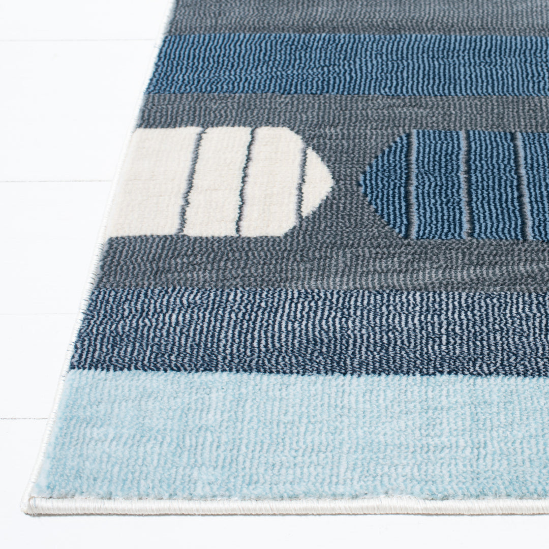 SAFAVIEH Orwell Collection ORW367G Grey / Blue Rug Image 7