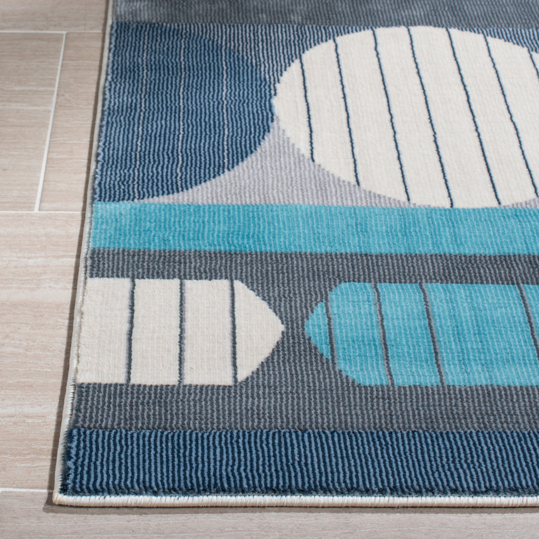 SAFAVIEH Orwell Collection ORW367F Grey / Aqua Rug Image 7