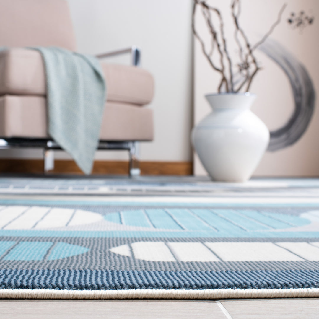 SAFAVIEH Orwell Collection ORW367F Grey / Aqua Rug Image 8