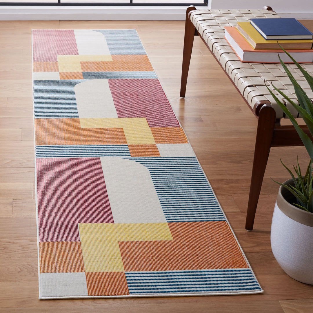 SAFAVIEH Orwell Collection ORW368P Rust / Yellow Rug Image 3