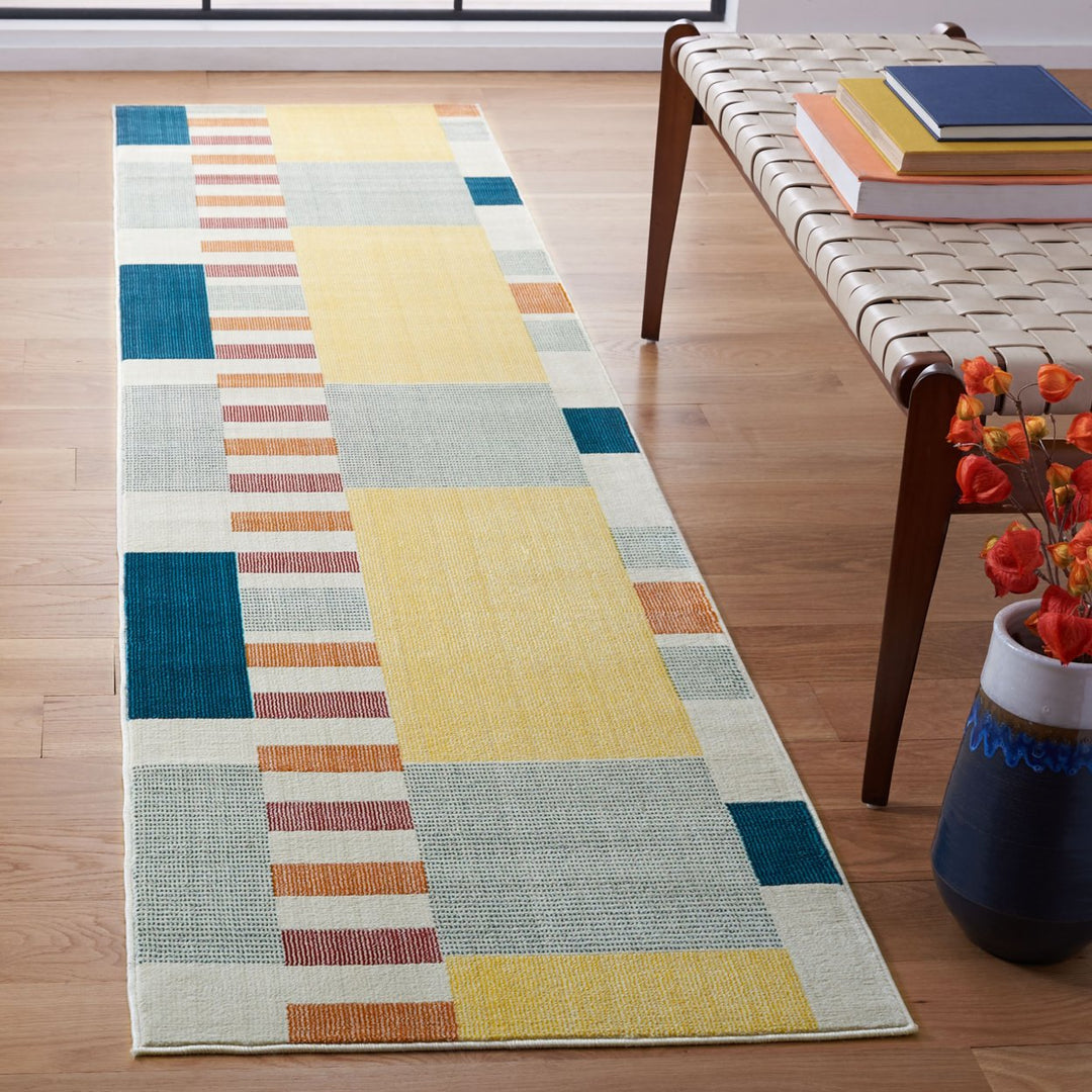 SAFAVIEH Orwell Collection ORW369B Beige / Yellow Rug Image 3