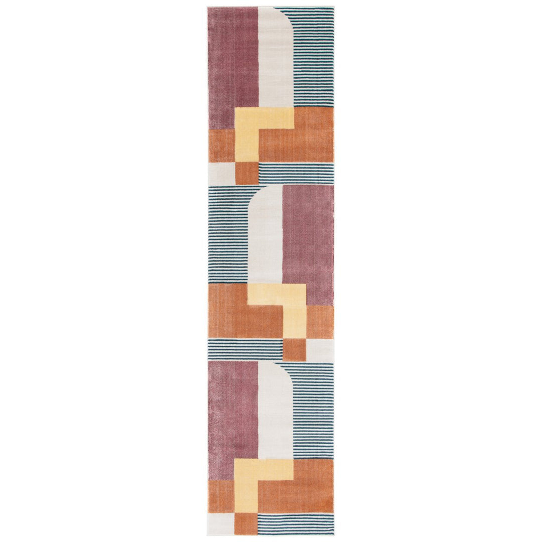 SAFAVIEH Orwell Collection ORW368P Rust / Yellow Rug Image 5