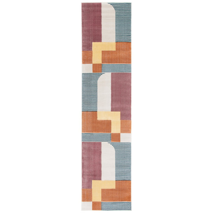 SAFAVIEH Orwell Collection ORW368P Rust / Yellow Rug Image 5