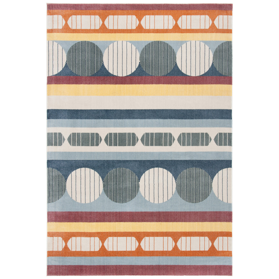 SAFAVIEH Orwell Collection ORW367M Blue / Yellow Rug Image 1