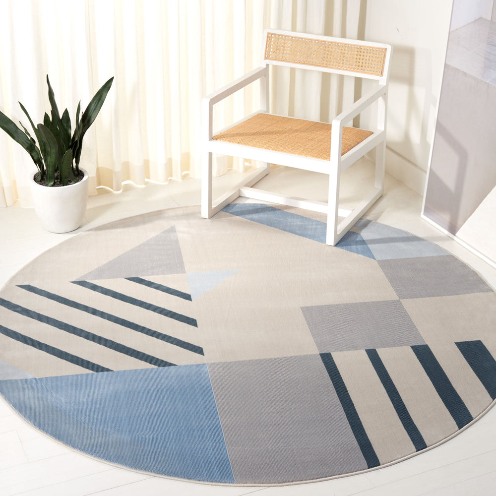 SAFAVIEH Orwell Collection ORW396B Beige / Blue Rug Image 2