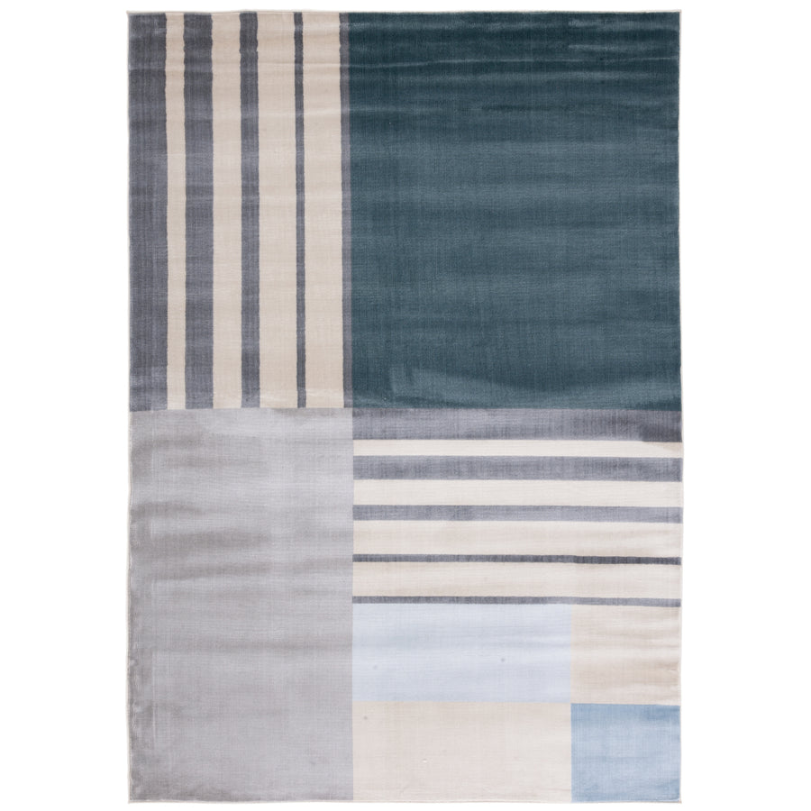 SAFAVIEH Orwell Collection ORW397H Charcoal / Beige Rug Image 1