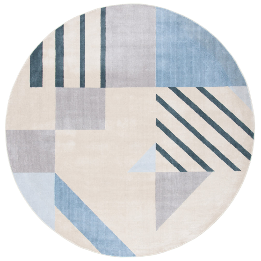 SAFAVIEH Orwell Collection ORW396B Beige / Blue Rug Image 4