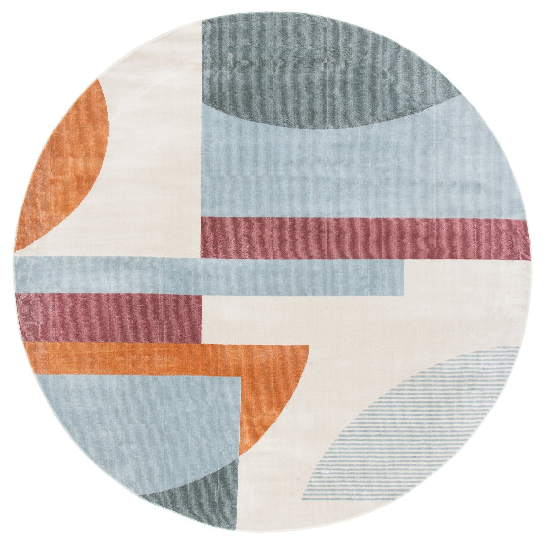 SAFAVIEH Orwell Collection ORW370A Ivory / Blue Rug Image 8