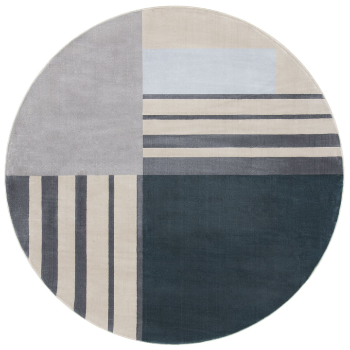 SAFAVIEH Orwell Collection ORW397H Charcoal / Beige Rug Image 4