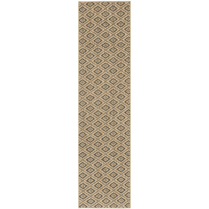 SAFAVIEH Palm Beach PAB411B Natural / Black Rug Image 3