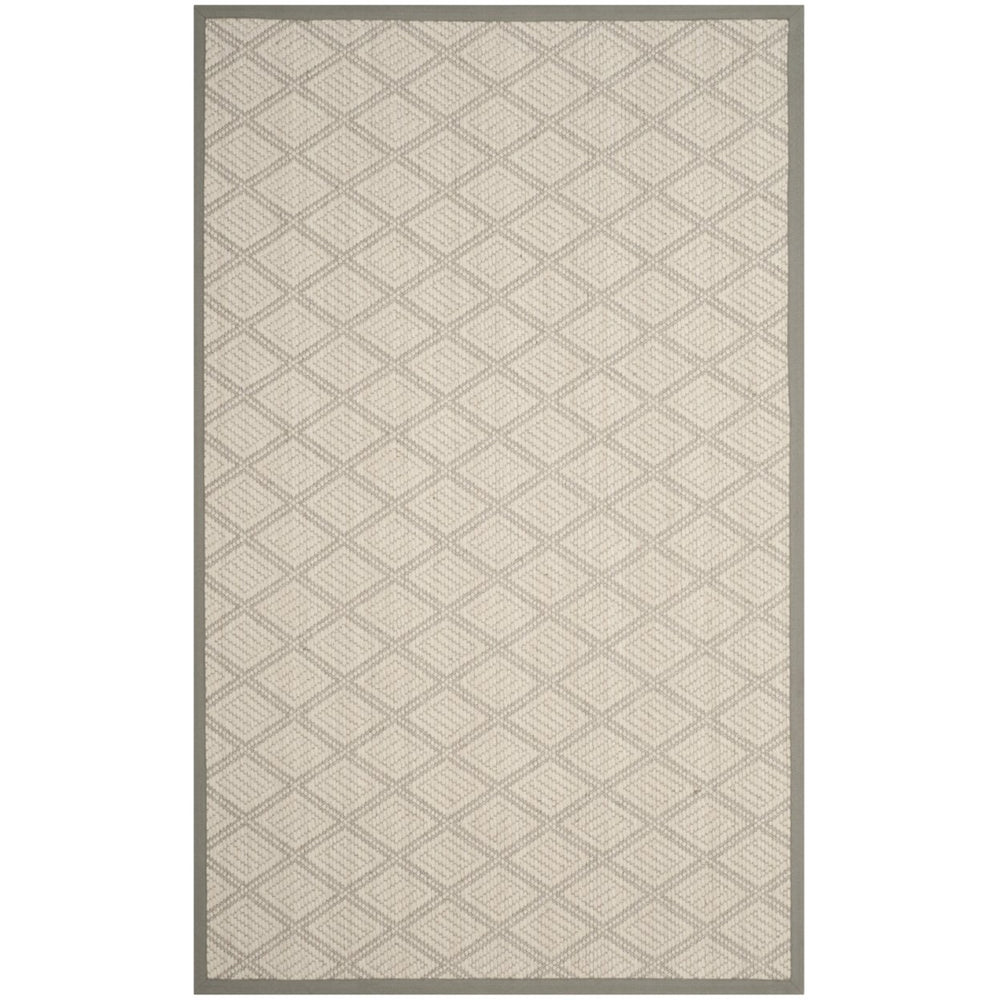 SAFAVIEH Palm Beach PAB602B Handwoven Cream / Grey Rug Image 2