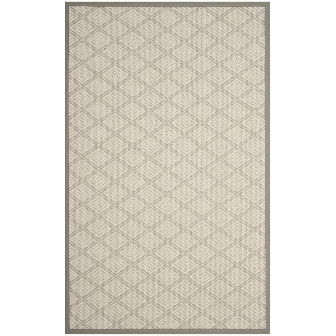 SAFAVIEH Palm Beach PAB602B Handwoven Cream / Grey Rug Image 2