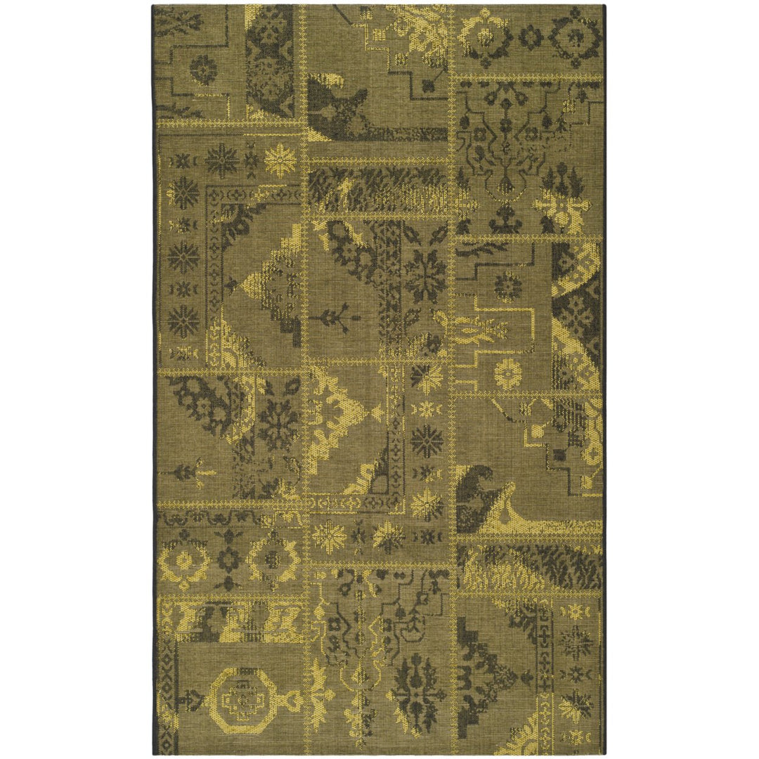 SAFAVIEH Palazzo Collection PAL121-56C10 Black / Green Rug Image 1