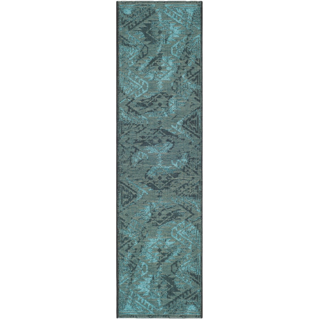 SAFAVIEH Palazzo PAL122-56C4 Black / Turquoise Rug Image 3