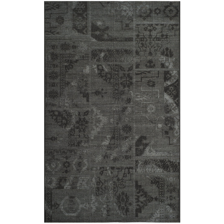 SAFAVIEH Palazzo Collection PAL121-56C6 Black / Grey Rug Image 9