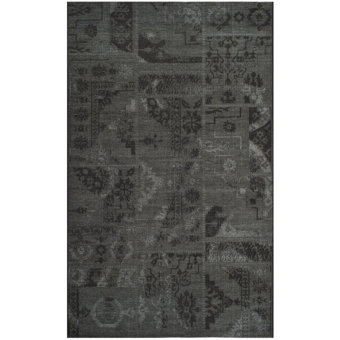 SAFAVIEH Palazzo Collection PAL121-56C6 Black / Grey Rug Image 1