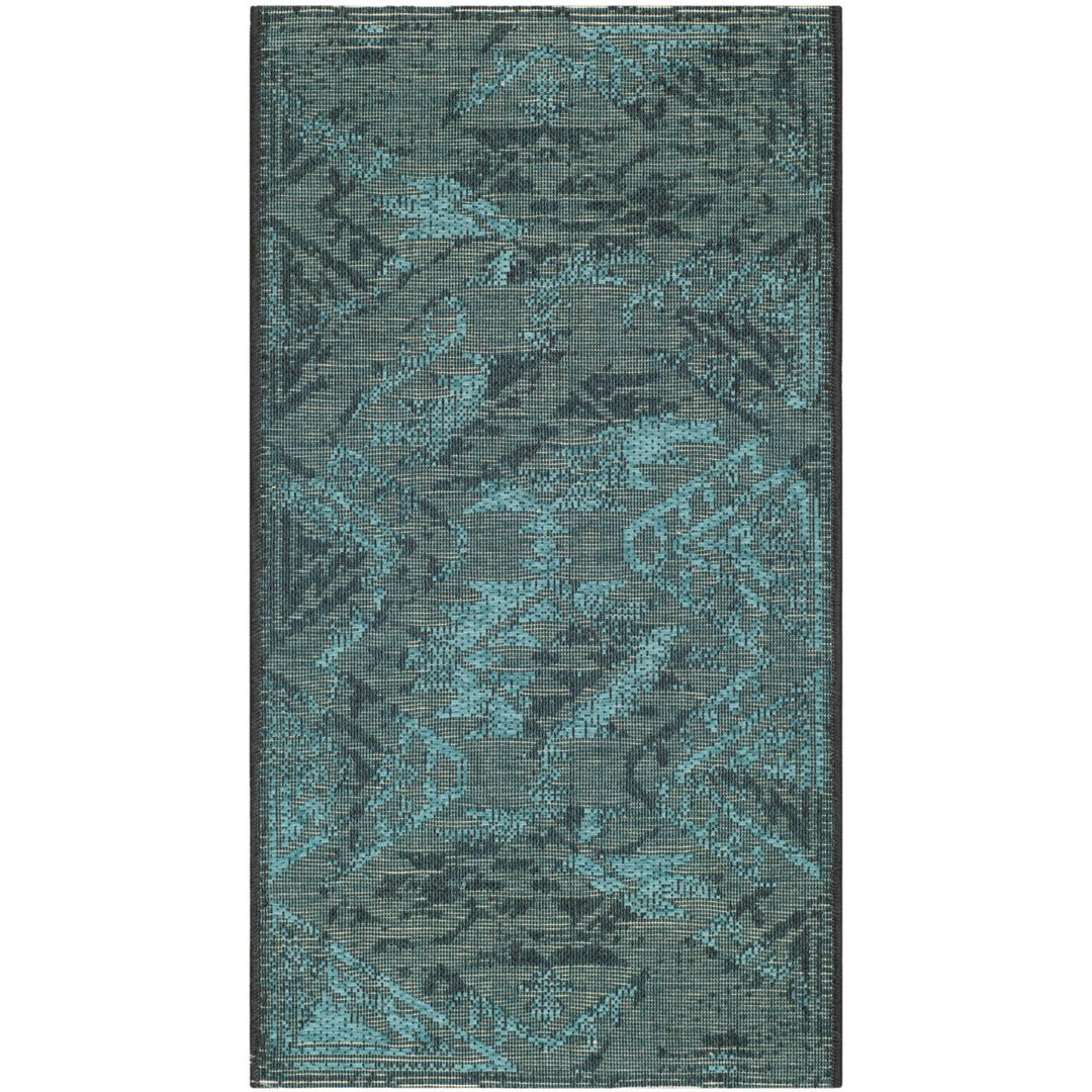 SAFAVIEH Palazzo PAL122-56C4 Black / Turquoise Rug Image 7